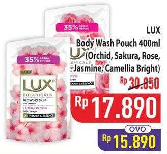 Promo Harga LUX Botanicals Body Wash Magical Orchid, Sakura Bloom, Soft Rose, Velvet Jasmine, Camellia White 400 ml - Hypermart