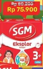Promo Harga SGM Eksplor 3+ Susu Pertumbuhan Madu, Vanila 900 gr - Alfamart