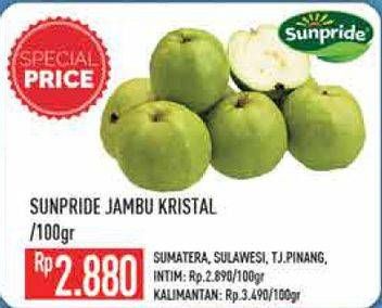 Promo Harga Jambu Kristal per 100 gr - Hypermart