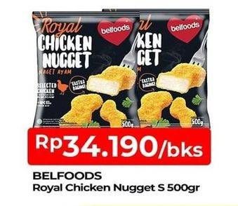 Promo Harga BELFOODS Royal Nugget Chicken Nugget S 500 gr - TIP TOP