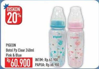 Promo Harga PIGEON Botol Susu PP Pink, Blue 240 ml - Hypermart
