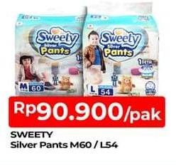 Promo Harga Sweety Silver Pants L54, M60 54 pcs - TIP TOP
