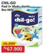 Promo Harga Morinaga Chil Go Bubuk 3+ Vanilla, Madu 700 gr - Alfamart