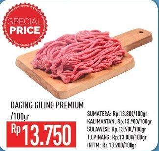 Promo Harga Daging Giling Sapi Premium per 100 gr - Hypermart