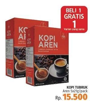 Promo Harga Koffie Prabu Kopi Aren per 5 sachet 21 gr - LotteMart