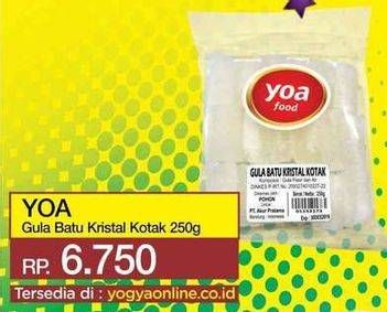 Promo Harga YOA Gula Batu Kristal Kotak 250 gr - Yogya