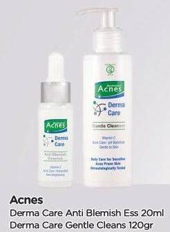 Promo Harga ACNES Derma Care Anti Blemish Essence 20 mL/ Gentle Cleanser 120 g  - TIP TOP