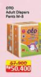 Promo Harga OTO Adult Diapers Pants M5 5 pcs - Alfamart