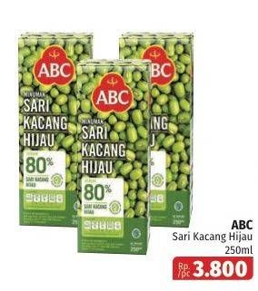 Promo Harga ABC Minuman Sari Kacang Hijau 250 ml - Lotte Grosir