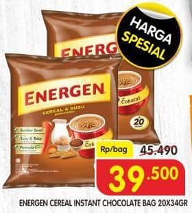 Promo Harga Energen Cereal Instant Chocolate per 20 sachet 34 gr - Superindo