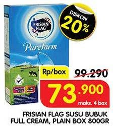 Promo Harga Frisian Flag Susu Bubuk Full Cream 800 gr - Superindo