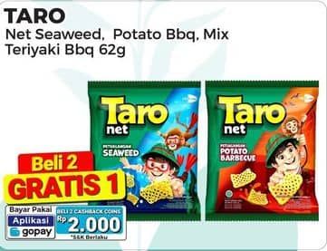 Promo Harga Taro Net Seaweed, Potato BBQ, Mix Teriyaki Barbeque 65 gr - Alfamart