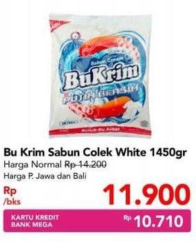 Promo Harga BUKRIM Sabun Cream Putih Bersih 1450 gr - Carrefour