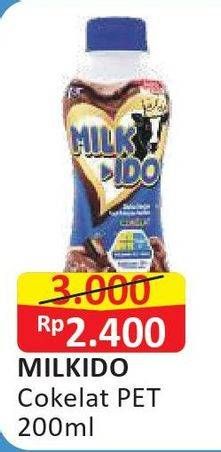 Promo Harga MILK IDO Susu Segar Cokelat 200 ml - Alfamart