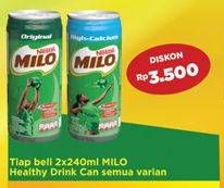 Promo Harga MILO Susu UHT All Variants per 2 kaleng 240 ml - Indomaret