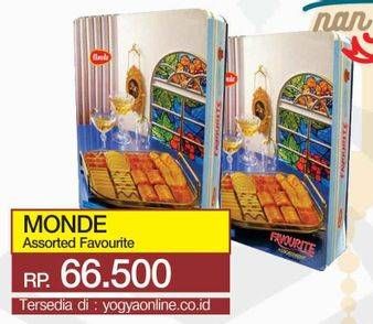 Promo Harga MONDE Favourite Assortment Cookies 575 gr - Yogya