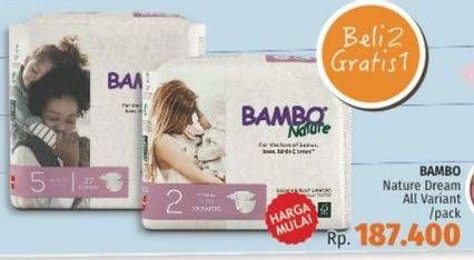 Promo Harga Bambo Nature Diapers All Variants  - LotteMart