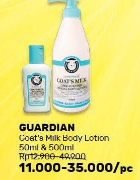 Promo Harga GUARDIAN Goats Milk Hand Body Lotion 50 ml - Guardian