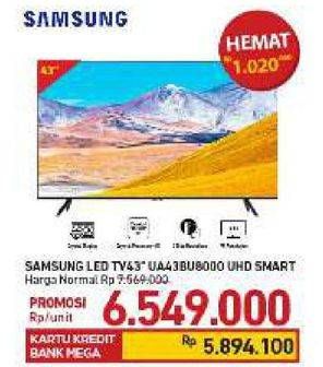 Promo Harga SAMSUNG UA43BU8000 Crystal UHD 4K Smart TV  - Carrefour