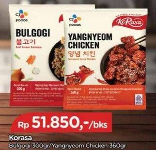 Promo Harga Korasa Chicken Yangnyeom, Bulgogi 300 gr - TIP TOP