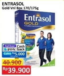 Promo Harga Entrasol Gold Susu Bubuk Vanilla 175 gr - Alfamart