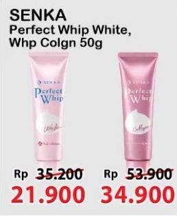 Promo Harga Senka Perfect Whip Facial Foam Vibrant White 50 gr - Alfamart