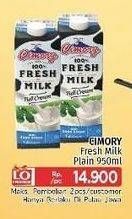 Promo Harga CIMORY Fresh Milk Plain 950 ml - LotteMart