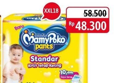 Promo Harga Mamy Poko Pants Xtra Kering XXL18 18 pcs - Alfamidi