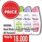Promo Harga MARINA Hand Body Lotion All Variants 460 ml - Hypermart