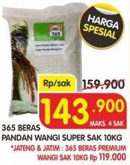 Promo Harga 365 Beras 10 kg - Superindo