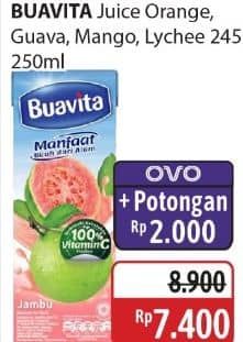 Promo Harga Buavita Fresh Juice Orange, Guava, Mango, Lychee 250 ml - Alfamidi