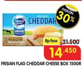 Promo Harga Frisian Flag Cheddar Cheese Box 150 gr - Superindo