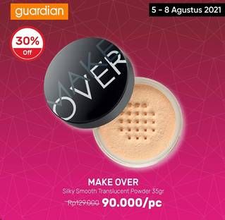 Promo Harga MAKE OVER Silky Smooth Translucent Powder 35 gr - Guardian