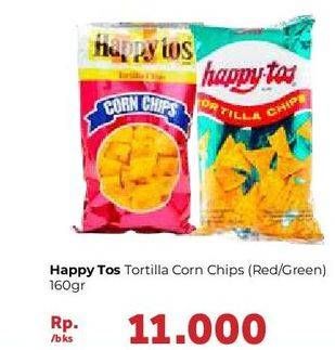 Promo Harga HAPPY TOS Tortilla Chips Merah, Hijau 160 gr - Carrefour