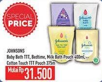 Promo Harga Johnsons Baby Bath Top To Toe Bedtime/Milk Bath/Cotton Touch  - Hypermart