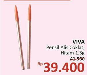 Promo Harga VIVA Eyebrow Pencil Black, Brown 1 gr - Alfamidi