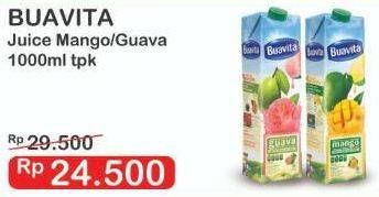Promo Harga BUAVITA Fresh Juice Mango, Guava 1000 ml - Indomaret
