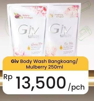 Promo Harga GIV Body Wash Bengkoang Yoghurt, Mulberry Collagen 250 ml - Carrefour