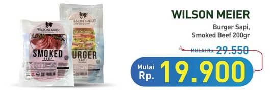 Promo Harga Wilson Meier Smoked Beef/Burger Sapi  - Hypermart