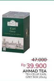 Promo Harga Ahmad Tea Teh Celup Earl Grey per 20 pcs 2 gr - Indomaret