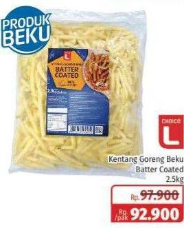 Promo Harga CHOICE L French Fries Batter Coated 2500 gr - Lotte Grosir
