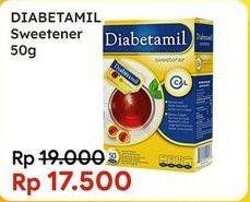 Promo Harga DIABETAMIL Sweetener per 50 sachet 1 gr - Indomaret