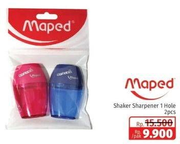 Promo Harga MAPED Shaker Sharpener 1 Hole 2 pcs - Lotte Grosir