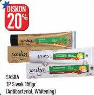 Promo Harga SASHA Toothpaste 150 gr - Hypermart