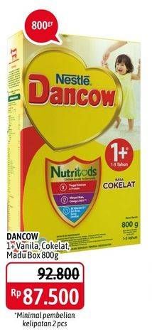 Promo Harga DANCOW Nutritods 1+ Cokelat, Vanila, Madu 800 gr - Alfamidi