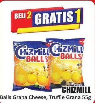 Promo Harga Chizmill Balls Grana Truffle, Grana Cheese 55 gr - Hari Hari