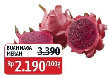 Promo Harga Buah Naga Merah per 100 gr - Alfamidi