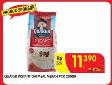 Promo Harga Quaker Oatmeal Original Merah 200 gr - Superindo