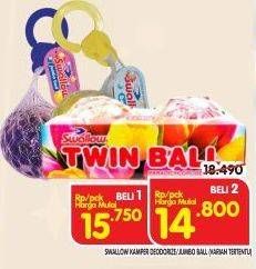 Promo Harga SWALLOW Deodorize/Twin Ball  - Superindo