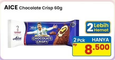 Promo Harga Aice Ice Cream Chocolate Crispy 60 gr - Indomaret